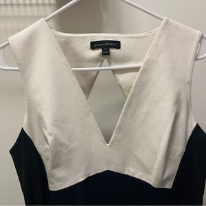 BANANA REPUBLIC Sloan-Fit Colorblock Cutout Sheath Dress - size 12 - work dress